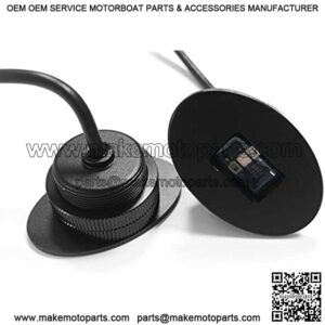 Brightest 2 Mile LED Boat Navigation Lights Pair. Flush Mount, USCG 112.5 Degree 2nm boating nav light for pontoon boat, yacht, kayak, air boats, marine. 1 Red Portside, 1 Green Starboard (Black)