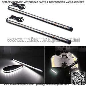 Boaton Marine Boat Navigation Lights, Night Fishing Lights, No Drilling Install Deck Lights Courtesy Lights Interior Lights For Pontoon Boat Bass Boat Jon Boat Jet Ski Kayak, White