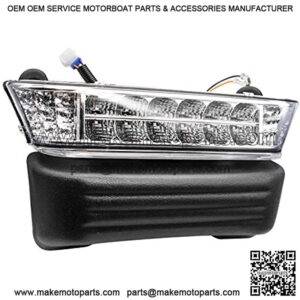 Club Car Precedent Led Head Light with Bumper Electric Replacement or Upgrade for 2004-Up Golf cart