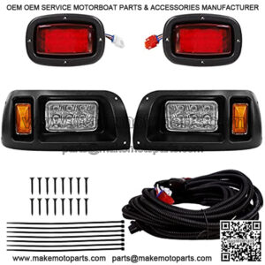 Club Car DS Light Kit Golf Carts 12V LED Headlights & Tail Lights Kit Combo Street Legal for Club Car DS Gas & Electric(1993 & Newer Models)
