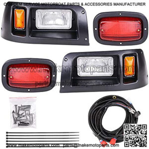 Golf Cart Halogen Headlights & LED Tail Lights Kit DS Cart Lights, Only Compatible With Golf Cart Club Car DS 1993-UP Model