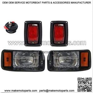 Club Car DS Light Kit for 1993-UP Golf Cart Factory style I OEM Basic Headlight & Taillight Kit with wires