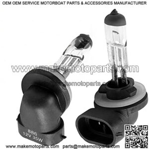 Golf Cart Halogen Headlight Bulb for Club Car DS & Precedent and EZGO 12V/37 Watt Replaces OEM # 101988101, 74004G01