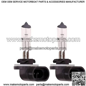 Golf Cart Halogen Headlight Bulb 37W 12V Light Bulb 886 for Club Car DS 1999-up & Precedent 2004-up, EZGO 1994-up Super Bright 2 PCS OEM# 101988101 74004-G01