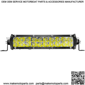 7 Inch Slim LED Light Bar 60W 6000lm 12V-60V for Truck ATV UTV Jeep Boat Golf Cart Land Mower Trailer Car Off-Road Driving Fog Pods, Rack Front Bumper Grille Waterproof Bar,1PC, White Beam