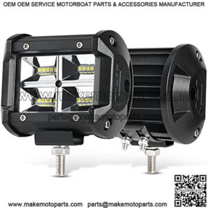 LED Light Bar 4 inch 48W LED Light Pods Spot LED Bar Dual Rows Off Road Driving Fog Light IP68 Waterproof for Truck SUV ATV Marine Boat 4WD