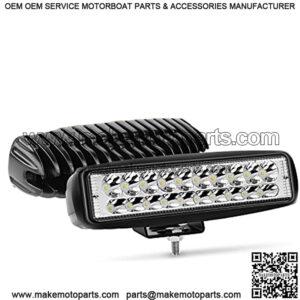 2PCS Led Pods 6 Inch 60W Spot Light Bar 3000LM Driving Fog Off Road Lights 12V/24V for Trucks Jeep UTV ATV Marine Boat Golf Cart Trailer
