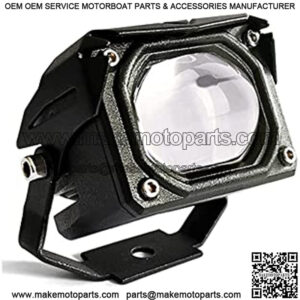 60W 6000LM LED Spotlight Len Motorcycle Driving Fog Light,Yellow White Far Near Light Flash LED Work Light Pod for Motorcycle ATV UTV SUV Car Tractor Forklift Truck Boat (1Pcs)