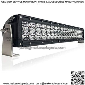 Black Oak 20- Inch Dual Row LED Light Bar - Combo, Spot and Flood Optics - Waterproof Lighting for Off-Road Trucks, Jeep, ATV, UTV, Boats, Fog Driving Work Light, Pro Series 2.0