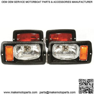 GOLF CARTS UNIVERSE Club Car DS Halogen Small 7" x 4" Headlight Taillight Light Kit 12v