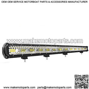 18026C-A 37Inch 780W Triple Row Flood Spot Combo Bar 78000LM Driving Waterproof Led Work Light Off-Road Truck Car ATV SUV Jeep Cabin Boat, 37Inch Triple Row Light bar