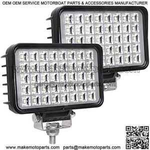 New 6 Inch Led Work Light for Truck, 80W 6800Lumens Flood Light Off Road Light for Jeep Tractor SUV ATV, 12/24V