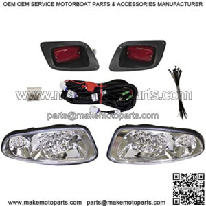 PROFX LED Light Kit for EZGO RXV (2016-2021) Gas & Electric Golf Carts - Full LED Headlight Kit with Tail Lights