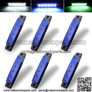 6Pcs Led Rock Lights, Fender Wheel Well Lights, Led Underglow Kit for Golf Cart, Truck, Jeep Wrangler, RZR, Offroad, F150, F250, Snowmobile (Blue)