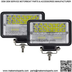 LED Tractor Lights 2PCS Approx 6Inch Combo Beam Driving Lights Work Auxiliary Lights fit for Tractor Truck Equipment Vehicle Pickup UTV ATV Golf Cart