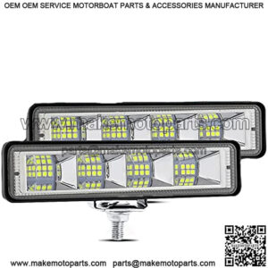 6 Inch ATV LED Light Bar,2Pcs High Bright 12,000lm Offroad Fog Light 72W LED Pods 6000k White Flood Beam Work Light Driving Lights for 12V/24V Trailers Buggys Motorcycles Pickup SUV UTV