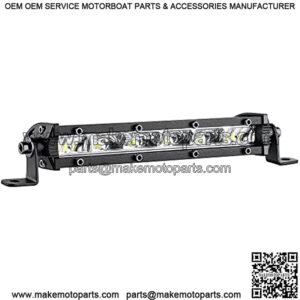 Slim LED Light Bar 6 Inch 30-watt 3000-lumen Spot Flood Combo Beam Ultra-Thin Offroad Driving Fog Work Lights Single Row LED Light Bar for Truck ATV UTV SUV Boat, 12v LED Light Bar