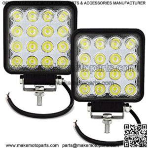 2 PCS 4 inch Led Work Light Bar 48W Driving Pods Spot Beam Work Lamp for Jeep Off-Road SUV Boat 4X4 JK 4Wd Truck 12V-24V