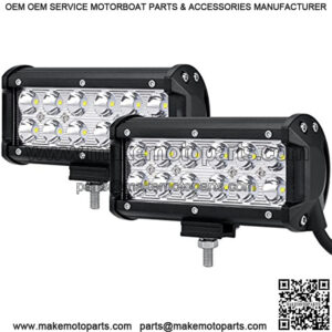 7inch LED Light Bar, 36W Spot Off Road Driving Light Super Bright Led Spot Light Pod IP67 Waterproof Backup Light for trucks 4x4 Military Mining Boating Farming and Heavy Equipment