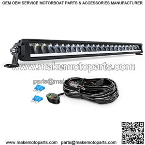 30 Inch LED Light Bar 120W 13000LM Anti-Glare Flood Spot Combo DRL Offroad LED Driving Light Bar IP68 w/ 16AWG DT Wiring Kit for Pickup Truck SUV ATV UTV Boat 4x4 Jeep