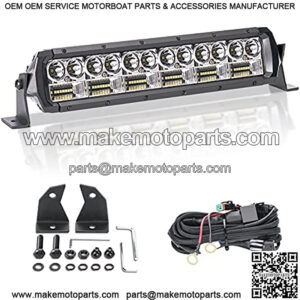 12 Inch Slim LED Light Bar, 16200LM Dual-Row Spot Flood Combo Off Road Driving Fog Light, IP68 Waterproof Ultra-Thin LED Light Bar for Truck ATV UTV Tractor Boat etc.