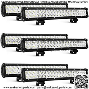 6PCS 20 Inch 126W LED Light Bars Spot Flood Combo Led Off Road Driving Lights Led Fog Lights Boat Lighting LED Work Light