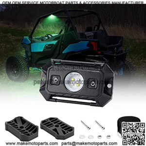 UTV Interior Dome Light W/ Switch Universal LED Light Utility Roll Cage Light Car Interior Reading Light Map Lights Interior Dome Light for UTV RZR 4x4 Can-Am Polaris Ranger Truck - White/Green
