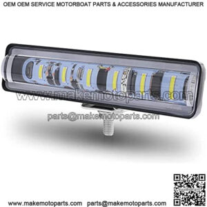 5.7inch LED Light Bar 2 Function in 1 Daytime Running Fog LED Light/Xenon White,Brake Reverse Turn Signal Light/Blue+Red for Trucks Car Pickup ATV Jeep Motorcycle Boat Golf Cart.1-Pack.