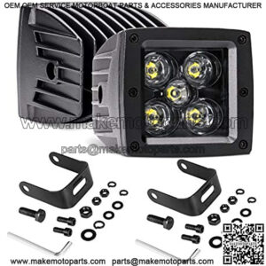 LED Cubes, LED Light Bar 3 Inch 2PCS 100W LED Pods Square Driving Lights Spot Beam LED Cube Off Road Work Lights Fog Lights Truck Bumper Light for ATV Utv 4wd Motorcycle Offroad Pickup Boat