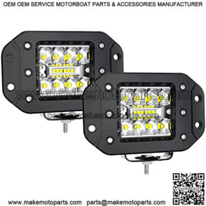 LED Light Pods, ELELION 4 Inch 42W Flush Mount Led Pods for Truck, Spot Flood Combo Side Shooter Led Pods Light for Off-Road Boat Tractor SUV, IP67 Waterproof , 2PCS