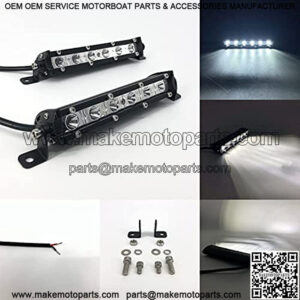 7" Super Slim led Light bar 18w Single Row Light Bar Waterproof Small Fog/Driving/Work Lights for ATV Trucks utv RZR Mini led bar 2pcs (White)