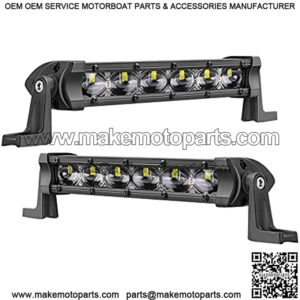 Slim LED Light Bar 2 PCS 6 Inch 36W Single Row LED Light Bars LED Driving Lights LED Pods Light LED Fog Lights Off Road Lights with Spot Beam for Truck SXS Motorcycle UTV ATV