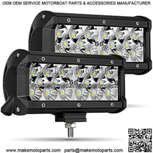 LED Pods, Roador 2pcs 7 inch 135W 13500 Lumens LED Light Bars Upgraded Spot Flood Combo Beam Square Work Pods Lights LED Driving Lights Automotive LED Fog Lights for Off Road Truck ATV UTV Boat