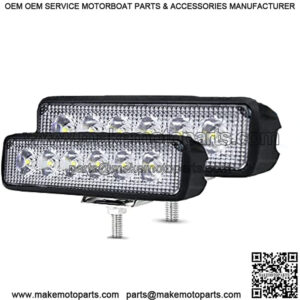 2Pcs 48w Car LED Light Bar, 8,000lm Work Lights LED Pods Car Fog Lights Off Road Led Lights Driving Lights Headlight Fits for Trucks Off Road ATV UTV Golf Cart Trailer