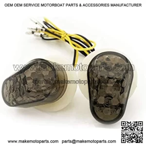 Motorcycle Flush Mount LED Turn Signals Smoke For Yamaha FZ1 FZ6 FZR FAZER YZF R1 R6 R6S FZ1 FZ6 FZ8 FAZER XJ6 MT03