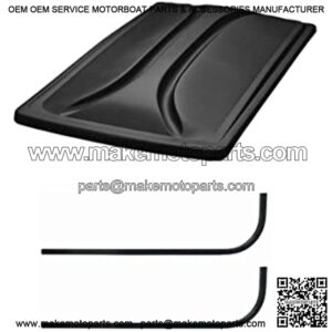 3G Universal 80" Black Extended Roof Kit for Club Car DS Golf Carts 1976-1999