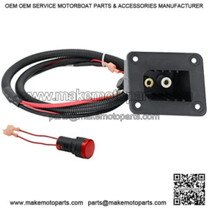 Golf cart Charger Receptacle??36V Powerwise Charger Receptacle Fit  for EZGO Golf Cart Medalist & TXT DCS/PDS Item??with Harness. OEM#73345G01/73051-G29+73063-G01