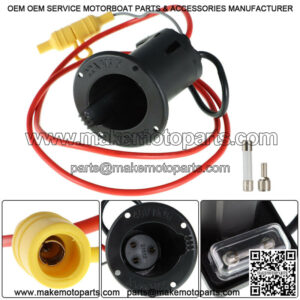 48 Volt DC Charger Receptacle & Fuse Kit For CLUB CAR DS Golf Cart 1018468-01