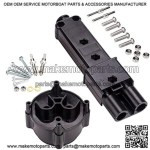 48 Volt MAC DC Charger Handle Plug and Receptacle Kit for Yamaha G19 & G22 Electric Golf Cart, OEM# JR1-H235A-00 JR1-H6181-02-00