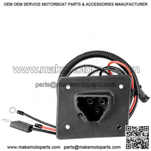 EZGO TXT RXV Charger Receptacle with Harness for 48V Golf Cart Delta-Q Charger Replaces OEM # 602529, 611200, 622417