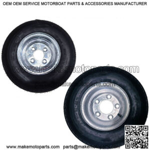 4.80x8 Trailer Tire & Galvanized Rim, Load Range C