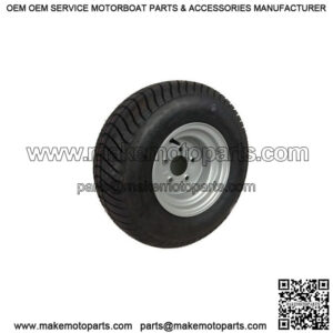 20.5 x 8.0 x 10" Tire & Silver Rim, Load Range C