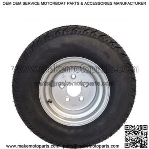 20.5 x 8.0 x 10" Tire & Silver Rim, Load Range E
