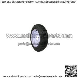 5.30x12 Trailer Tire & Painted Rim, Load Range B