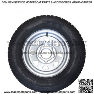 ST175/80D-13" Tire & Silver Rim, Load Range C