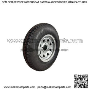 H188 ST185/80D-13" Tire & Silver Rim, Load Range C