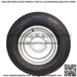 ST205/75D-15" Tire & Silver Mod. Rim, Load Range C