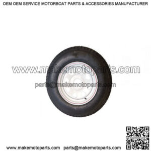 ST205/75D-15" Tire & Painted Rim, 5 on 5" Bolt Circle L.R. C