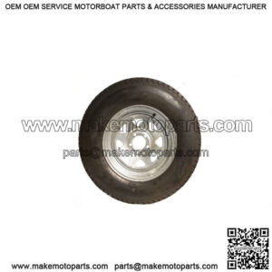 H188 ST225/75D-15" Tire & Galvanized Rim, Load Range D