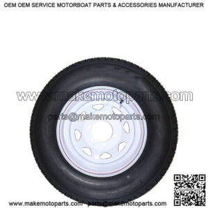 ST225/75D-15" Tire & Painted Rim (6 Lug), Load Range D